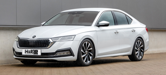 H&R Sportfedern für den neuen 2021er Skoda Octavia als Limousine & Kombi: Klare Kante