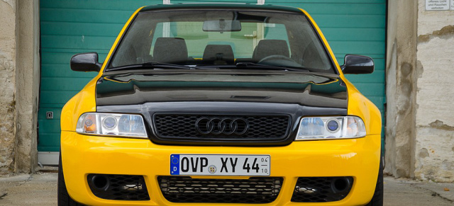 An-dré-na-lin  RS4 Optik für den A4 B5: Dicke Backen und knalliger Lack am 1998er Audi