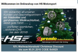 HS Motorsport wünscht frohe Weihnachten! : 10% Rabatt im "Tuning & Teile Shop" von HS Motorsport