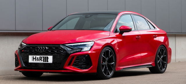 The red devil: Audi RS3 mit H&R Gewindefedern (RS3 Typ GY)