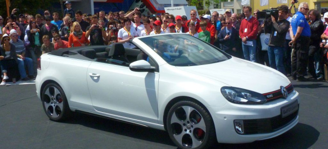 Die offizielle Feier: GTI-Treffen am Wörthersee 2012: Volkswagen präsentierte auf dem Wörthersee-Treffen  ein Golf GTI Cabrio und den neuen Rallye-Polo - Skoda und Seat engagieren sich stärker am See