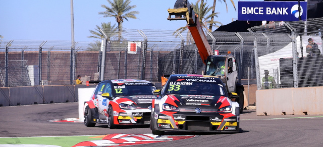 FIA WTCR Tourenwagen Weltcup in Marrakesch: Schwieriger Saisonauftakt für die vier VW Golf GTI TCR