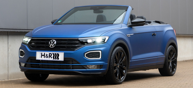 Wolfsburg Open mit dem gewissen Extra: H&R Sportfedern für das VW T-Roc Cabriolet