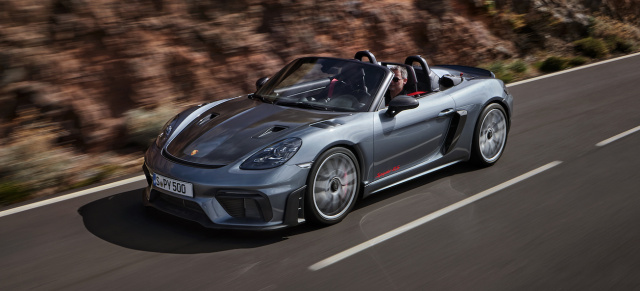 Kompromisslos offen: Neuer Porsche 718 Spyder RS