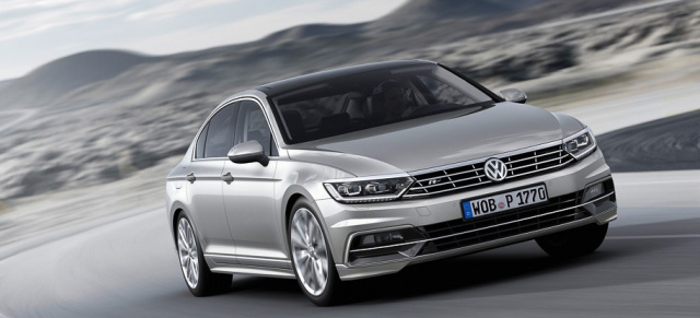 Das ist der neue VW Passat 2015 als Limousine und Variant: Weltpremiere des neuen Volkswagen Passat / Passat R-Line