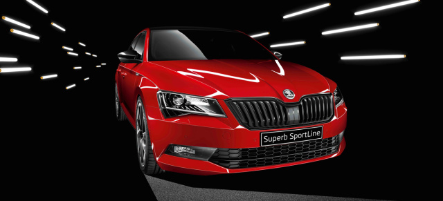 Sportlicher Look für den Superb : Skoda Superb nun auch als SportLine-Version bestellbar 