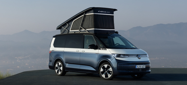 Neuer Camper als Hybrid-Modell: VW Nutzfahrzeuge zeigt neuen VW T7 California