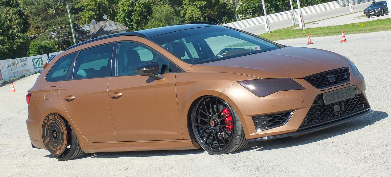 Mirkos Meisterwerk in Marrakesh Brown Matt: Seat Leon ST Cupra mit Eigenbau-Details und Airride-Power