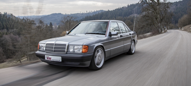 Baby-Benz mit einstellbarem Gewindefahrwerk: KW Klassik Fahrwerk für Mercedes-Benz 190 (W201)