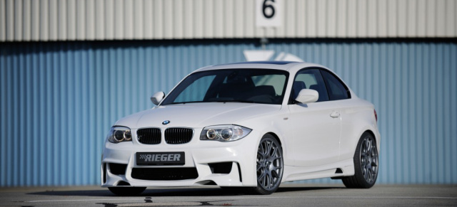 RIEGER Update fürs BMW 1er Coupé: Für mehr Freunde am Fahren: Rieger 135i Coupé