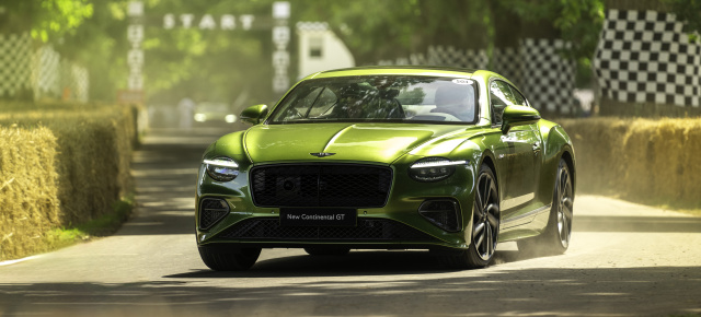 Bentley Continental GT Speed debütiert in Goodwood: Britisches Dickschiff rockt Traditionsrennstrecke und taucht ab