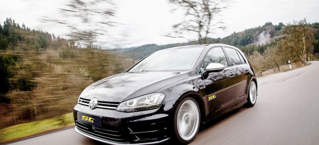 ST suspensions bietet Fahrwerkstuning für den neuen Golf R: Mit ST-Sportfedern und -Spurverbreiterungen noch zackiger um die Kurven