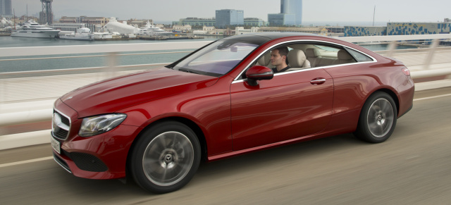 Es muss nicht immer ein Audi A5 sein: Erste Ausfahrt im neuen E-Coupé: Das neue Mercedes-Benz E-Coupé im Fahrbericht