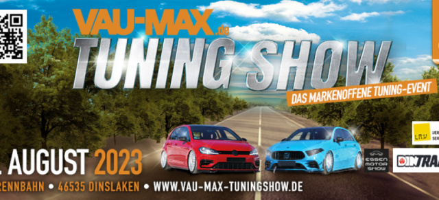 8. VAU-MAX TuningShow, 20. August 2023, Dinslaken: Werbemittel für die VAU-MAX TuningShow in Dinslaken