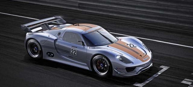 Porsche 918 RSR  Das rollende Rennlabor + VIDEO: Neuer Porsche-Hybrid-Renner steht in Detroit