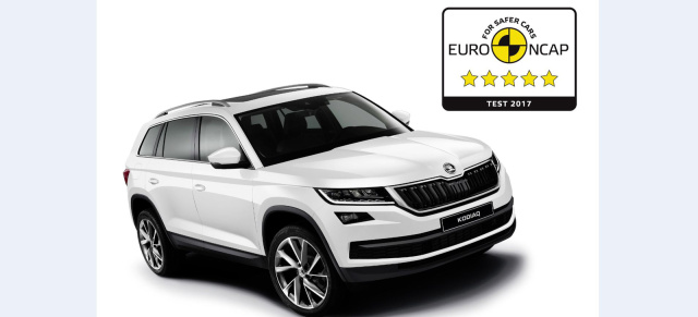 Skodas SUV glänzt im Euro NCAP-Crashtest: Video: Fünf Sterne für den Skoda Kodiaq