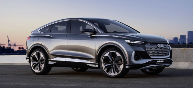 Anderer Hut - Audi´s Interpetation des VW ID.4: Der neue Audi Q4 Sportback e-tron concept