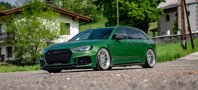 Weck´ das Tier im Audi RS4: Glänzende Vossen-Wheels und Leistungsplus am Luxus-Laster aus Ingolstadt