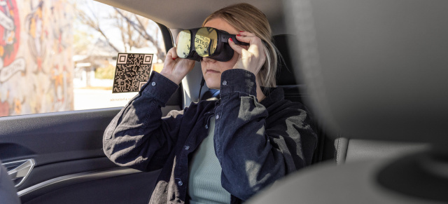 Mit anderen Augen sehen - Neues Fond-Entertainmentsystem ab Sommer 2022: Virtuelle Realität kommt ins Auto