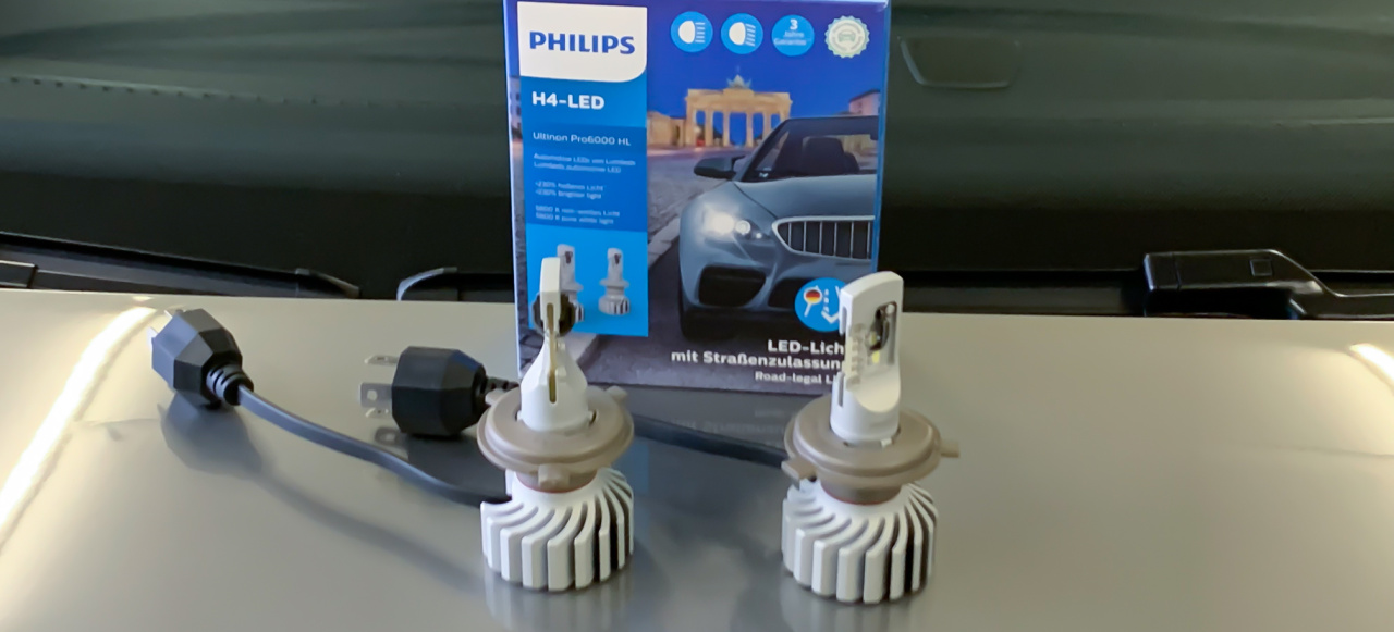 Philips Ultinon Pro6000 H4-LED Nachrüstlampe im VW Golf 2 + VIDEO: Jetzt auch für viele Oldtimer mit H-Kennzeichen - vom Käfer bis Golf