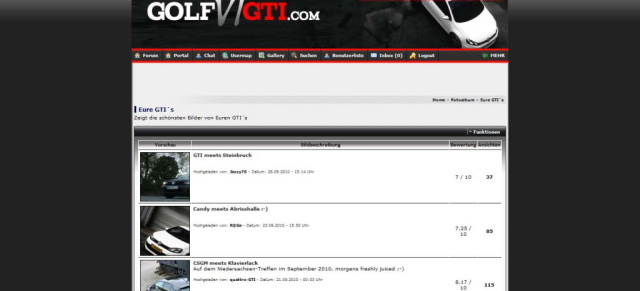 Forumsvorstellung: GolfVIGTI.com: Das spezielle Golf 6 GTI Forum