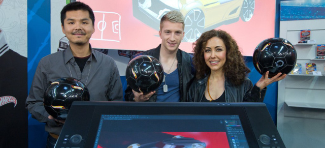 Marco Reus fährt auf Hot Wheels ab: Die Initialen des Profifußballer für ein Hot Wheels Modell