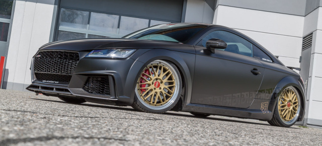 Fünf ist Trumpf: Mattschwarzer Audi TT RS mit KW und BBS