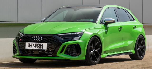 The green hornet: H&R Sportfedern für den Audi RS3 (Typ GY)