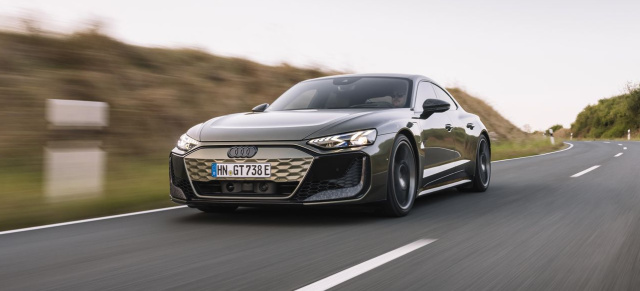 Anders als der Porsche: 925 PS des Audi e-tron GT RS Performance im Fahrbericht