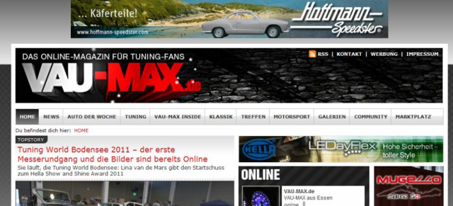 Der neue VAU-MAX.de Header ist online: Wie gefällt er euch?: 