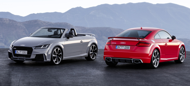 Neuer Motor für den Audi TT RS : 400 PS im  neuen Audi TT RS Coupé und Roadster 