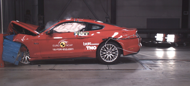 Nur 2 Sterne: Ford Mustang versagt im EuroNCAP Crashtest