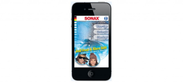 SONAX Winter-App für iPhone und Android Smartphones: Jetzt die Tipps für unterwegs laden und am Gewinnspiel teilnehmen!