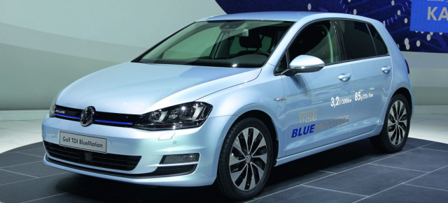 Das kostet der neue Golf TDI BlueMotion: Der sparsame Golf soll mit 3,2 Liter auskommen.