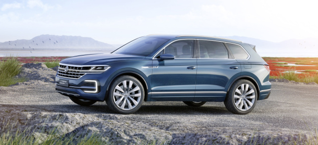 Hier zeigt sich der neue VW Touareg: Prime Time – Volkswagen T-Prime Concept GTE