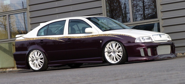 Most Wanted - Skoda Octavia Tuning: Wilder Skoda mit Airride und tierisch cooler Sonderlackierung
