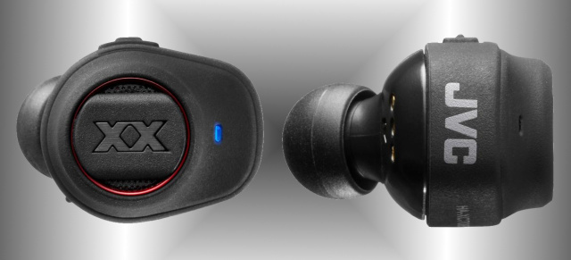 Komplett kabelloser Bluetooth-Kopfhörer mit praktischer Ladebox: Truly Wireless Bluetooth In-Ear-Kopfhörer HA-XC70BT von JVC