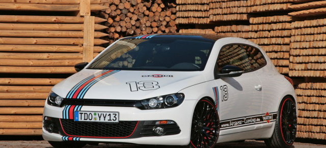 Cooles VW Scirocco 3 Tuning in drei Tagen: Martini-Racing Scirocco  but don´t drink and drive!