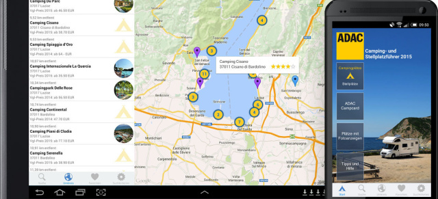 Camper-App: ADAC bietet neue Campingplatz-App