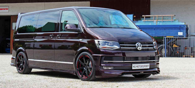 VW T6 Multivan-Tuning von HS Motorsport: Sportlich getunter VW T6 Multivan 2.0 TFI mit 240 PS und Active Sound System