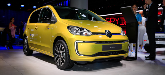 IAA 2019 - „Neue“ Generation up! steht in Frankfurt: Upgrade für den VW e-up!