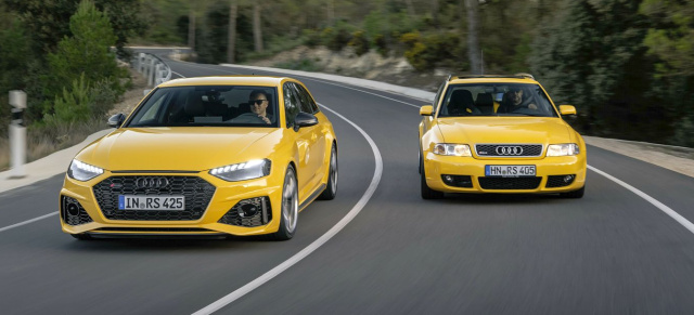 25 Jahre Audi RS 4: Sondermodell zum Geburtstag - Audi RS 4 Avant „edition 25 years“