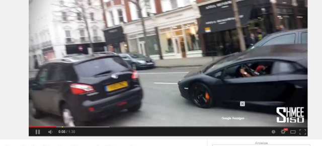 Lamborghini Aventador LP700-4 macht den Abflug: VIDEO: Lamborghini-Unfall in London, da ist der Tag gelaufen. 