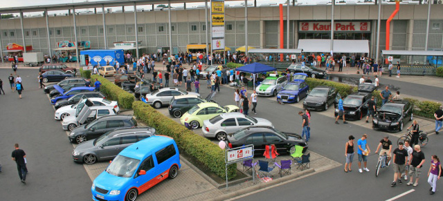 Gelungener Umzug  VW Treffen des VW Syndicate Eichsfeld: 29.07.2012 auf dem Gelände des Kaufpark Göttingen