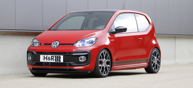 H&R knüpft sich den Kraftzwerg vor!: H&R Fahrwerks-Upgrade für den VW Up! GTi