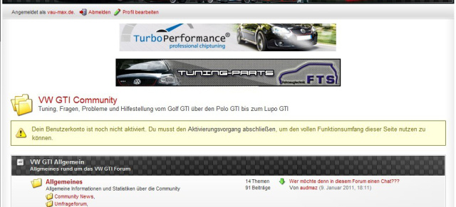 Forumsvorstellung: MeinGTI.com: Auf dieser Seite dreht sich alles um die GTI-Modelle von Volkswagen.