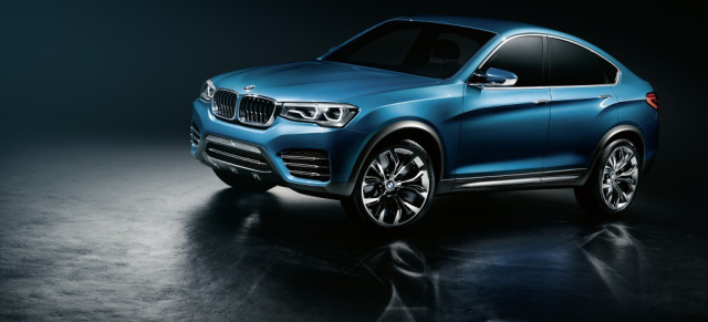 BWM legt mit dem X4 Concept nach: Kleiner Cross-Over wird schon 2014 auf den Markt kommen.
