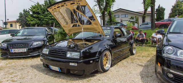 Treffen Southern Gardasee 2013: Sommer, VW, Audi und jede Menge Tuning. : So war das erste So.Ga.-Treffen des italienischen "Valvole Piegate-Clubs vom 01.-02.06.2013 in Peschiera del Garda.