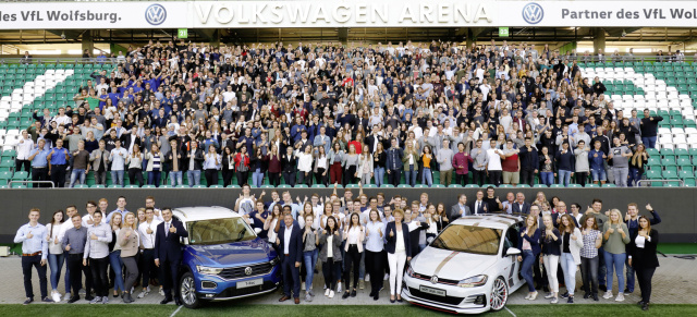 Ausbildungsstart bei Volkswagen : Volkswagen begrüßt 604 Berufseinsteiger in Wolfsburg