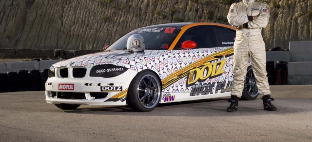 Diego Quaranta verstärkt das Dotz Driftteam: Il Gommaro  der Reifenmann driftet im 350 PS BMW 1er -